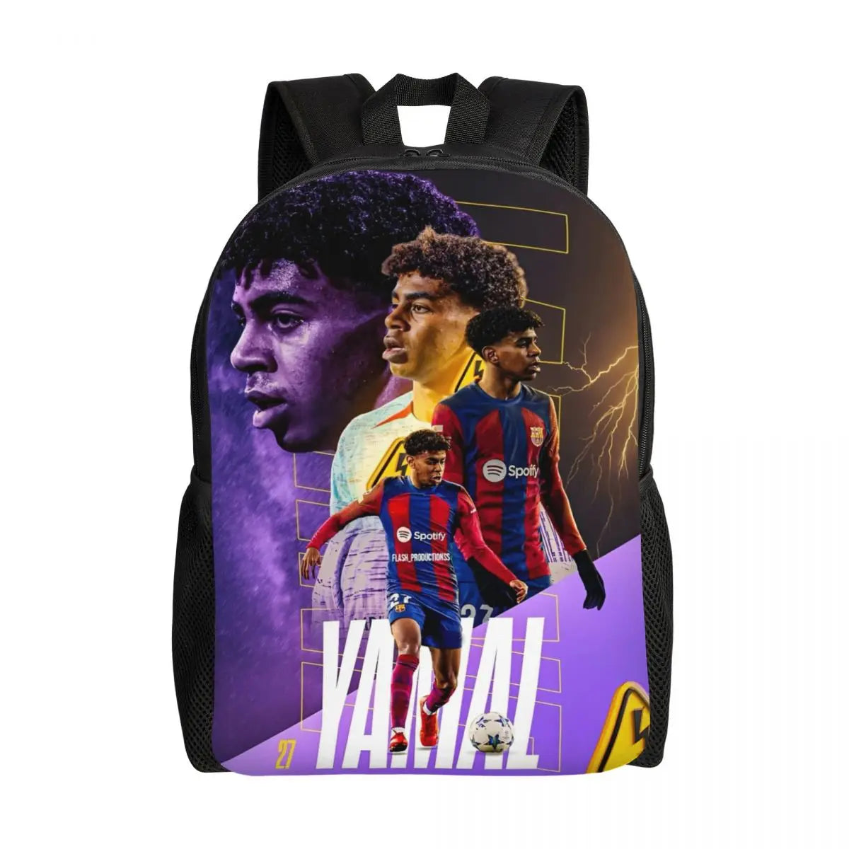 Lamine Y-Yamal Children Backpack for Kids Girls Boys Football Sports Backpacks Kawaii Daycare Child School Bag 10 15 inches