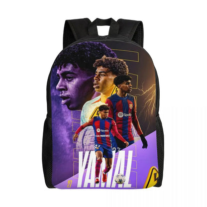 Lamine Y-Yamal Children Backpack for Kids Girls Boys Football Sports Backpacks Kawaii Daycare Child School Bag 10 15 inches