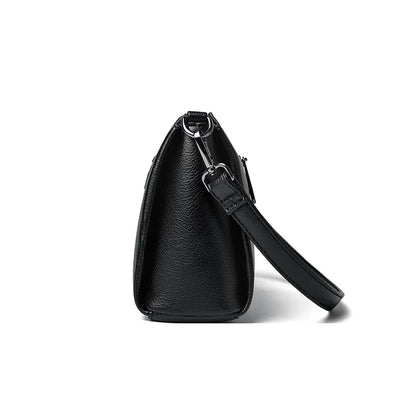 Versatile PU Crossbody Bag for Women Stylish High Quality Brand Design Zipper Solid Color Pattern Casual Daily Use Shoulder Bag - Badiee Stylez