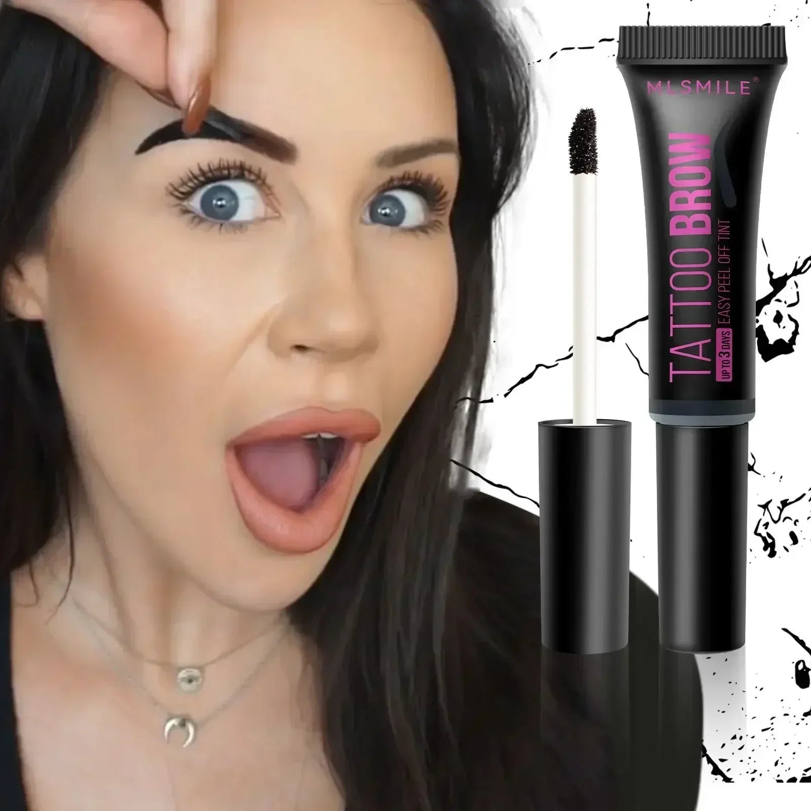 Waterproof Peel Off Eyebrow Gel Semi-Permanent Eye Brow Enhancer Tattoo Tint Long-lasting Black Brown Dye Eyebrow Cream Cosmetic