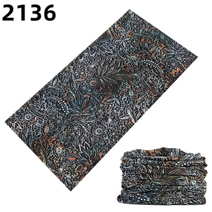 2101Unisex Climbing Hiking Scarf Sport Headwear Bandanas Motorcycle Turban Hand Band Magic Scarves Outdoor Cycling Headband Mask 2136