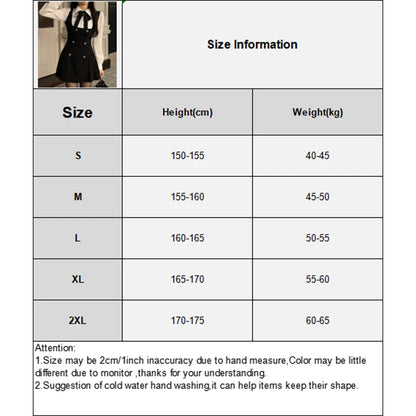 Fake Two-piece Dress Women Preppy Style Bow Buttons Long Sleeve A-line Mini Dress