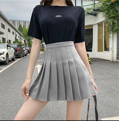 Mini Skirts Womens 2024 Summer Japanese School Pleated Skirts High Waist Kawaii Cute Pink Plaid Skirt Uniform Harajuku Jupe