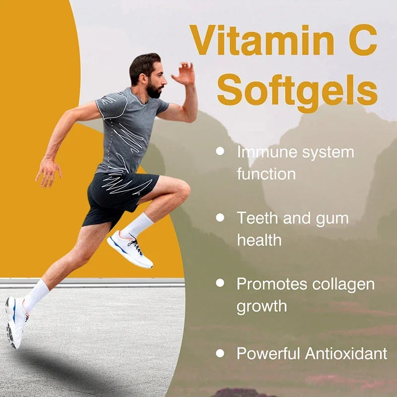 Vitamin C Softgels - Improve Immunity, Promote Nutrient Absorption, Anti-oxidation