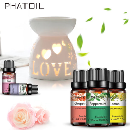 10ml Lavender Essential Oils Pure Natural for Diffuser humidifier Aromatherapy Jasmine Vanilla Aroma Oil for Skin Care, DIY Soap - Badiee Stylez