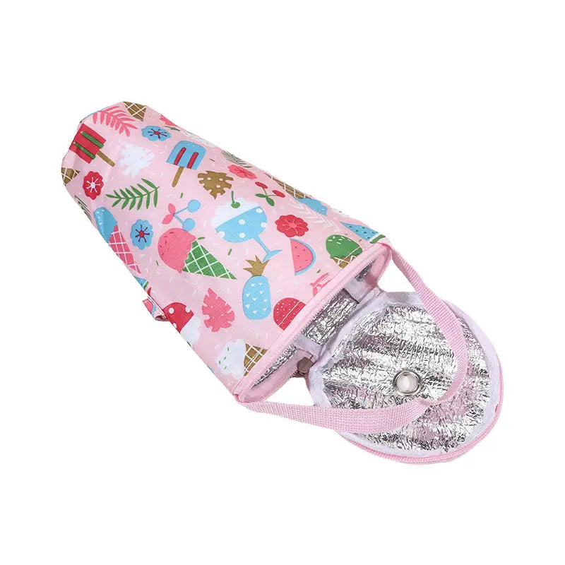 Portable Milk Tea Tote Bag Heat Preservation Bag Carrying Insulated Cup Cover Umbrella Bag Handbag Camping Drinkware Accessories