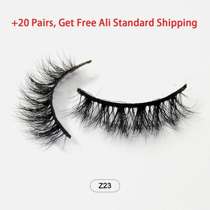 Dropshiping Makeup Mink Lashes Fluffy Soft Full Fake Eyelashes Natural False Eyelashes Wispy Lash Extension