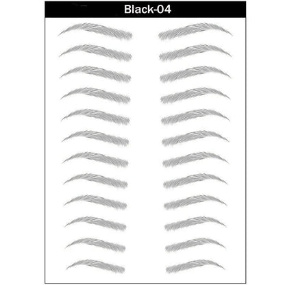 4D Hair-Like Eyebrow Stickers Waterproof Eyebrow Tattoo Water Transfer Eye Brow Enhancer Long Lasting Korean Cosmetics