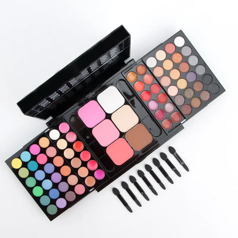 78-194 Colors Makeup Full Kit Eyeshadow Blush Highlight Powder Set Matte Glitter Waterproof Makeup For Women Korean Cosmetics 78 Colors