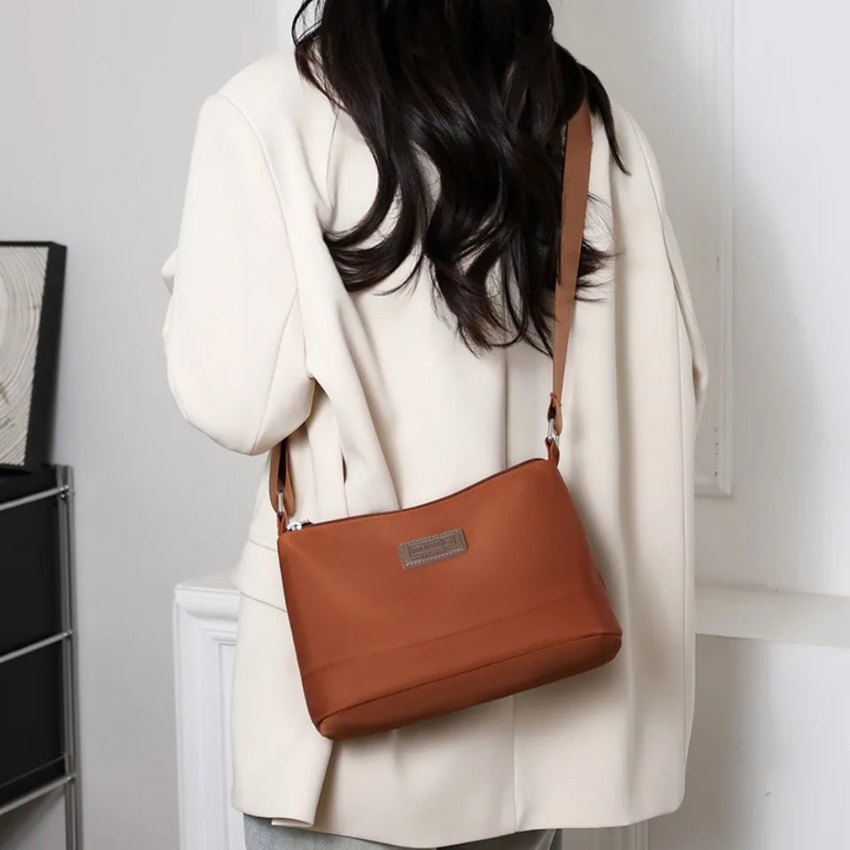 Waterproof Nylon Women Shoulder Bag Three Layers Handbag Ladies Crossbody Bags for Mother Girls Messenger Travel Daily Use Bags