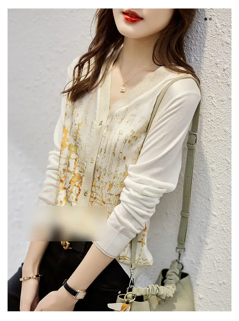 New Casual Soft Knit bottoming shirts Sweater cardigans sweater Tees Basic shirts knitted Tops
