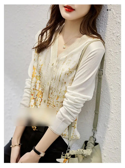 New Casual Soft Knit bottoming shirts Sweater cardigans sweater Tees Basic shirts knitted Tops