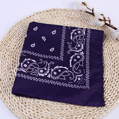 New Fashion Hip Hop Bandana Square Scarf Black Red Headband Printed for Boys/Girls Hair Accessories Hair Scarf Badiee Stylez