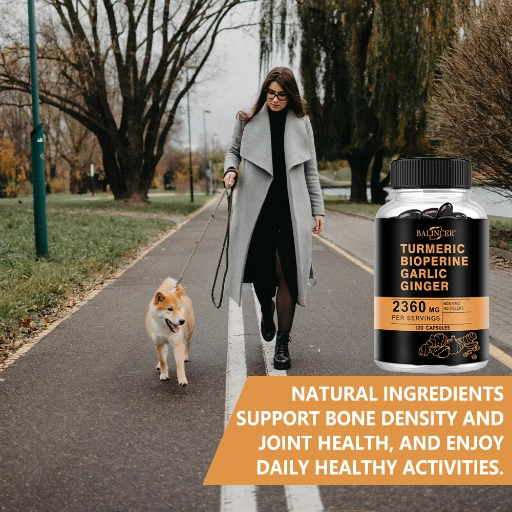 High Quality Curcumin Capsules - 2360 Mg, - Supports Joint, Brain, Cognitive and Digestive Health, Antioxidant, Non-GMO