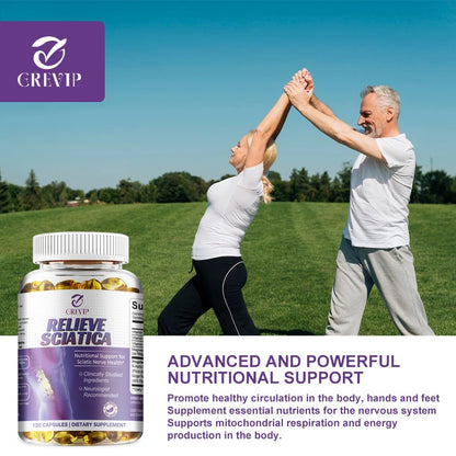 Sciatic Nerve Relief Capsules - Alpha Lipoic Acid Vitamin - Relieve Sciatica and Support Nervous System and Joint Health
