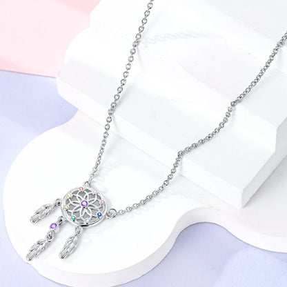 Original 925 Sterling Silver Necklace For Women Class Style Heart Shape Romantic Style High Quality Women Necklace Jewelry Gift