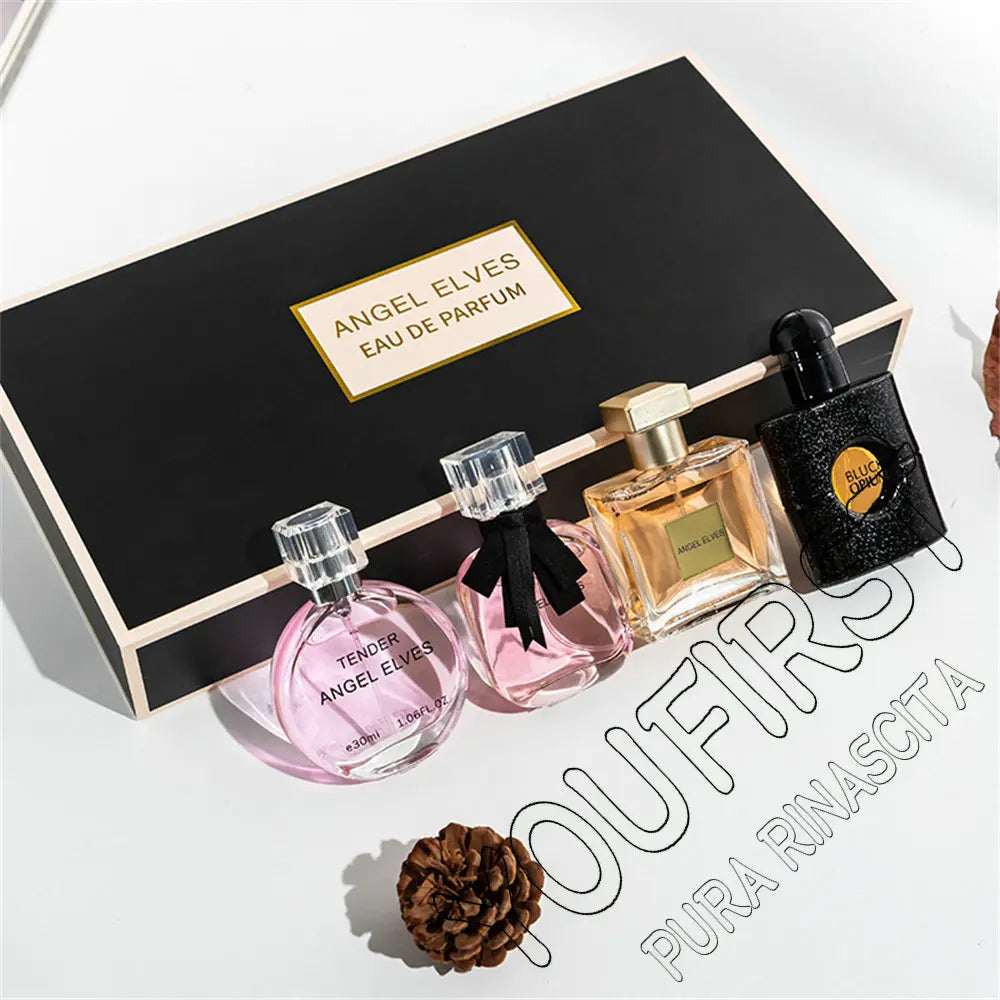 High Quality Perfume Women 120ml Perfumes Feminino Gift Box 4Pcs Set Parfum Femme Lasting Fragrance Floral Fruity Scent Spray Badiee Stylez