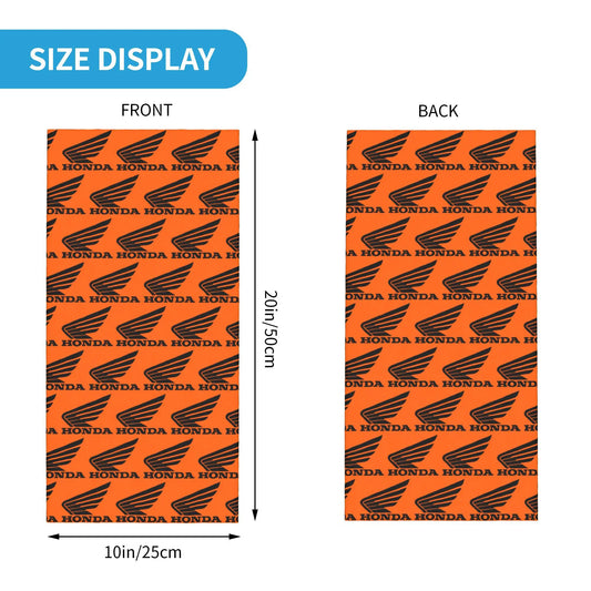 Custom H-Hondaes Motorcycle Rider Winter Headband Neck Warmer Women Men Ski Running Tube Scarf Moto Face Bandana Gaiter