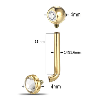 1PC Titanium Christina Piercing Flower Vertical Hood Intimate Piercing Gold Color Sexy Belly Rings Surface Jewelry for Men Women Badiee Stylez