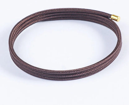 5pcs/Lot Multicolor Magnetic Rope 27cm 51cm 58cm Adjustable Magnet Milan Rope Bracelet  Necklace DIY Jewelry Making Accessories Badiee Stylez