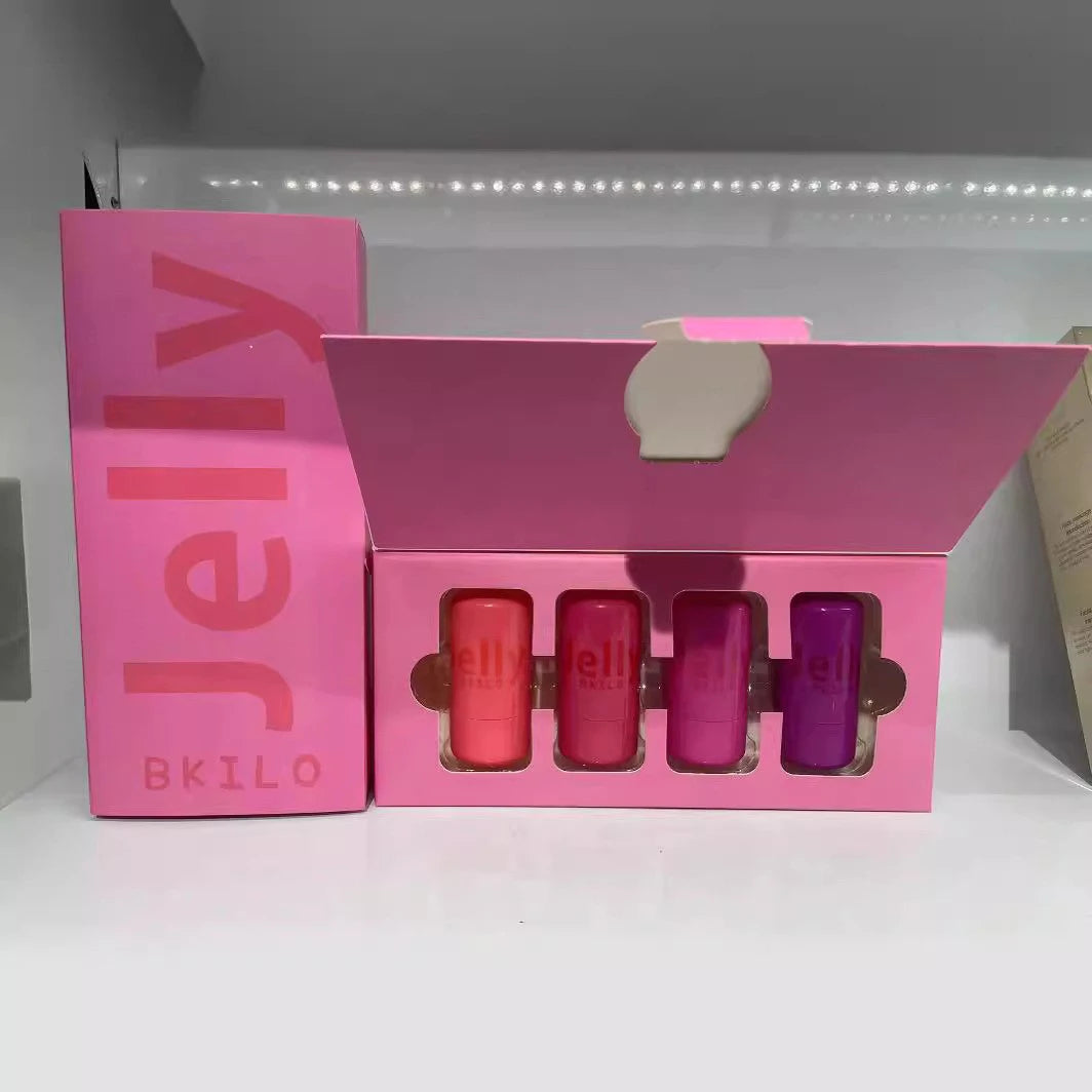 Face Makeup MILK Cooling Water Jelly Tint Lip & Cheek Blush Stain Hydrating Bouncy Jelly Texture Long Lasting Blush 5g B-KILO blush set