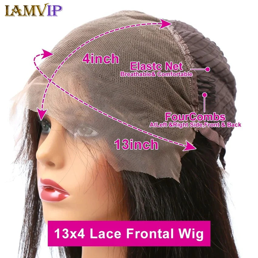 250% 30-36inch Body Wave 13x6 Hd Frontal Human Hair Pre-plucked Lace Brazilian Remy 13x4 Front Wig 4x4 Closure With Hd Full Lace Badiee Stylez