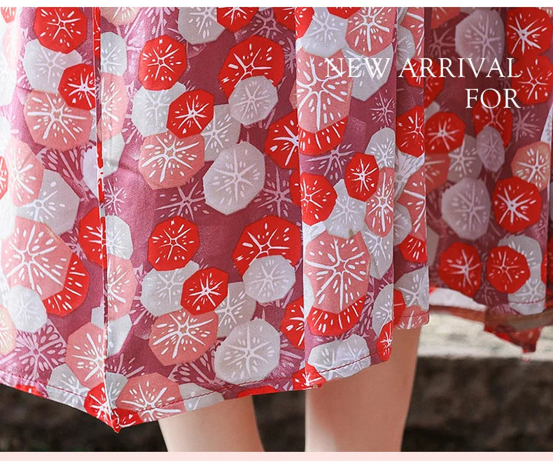 New Fashion Casual 2025 Summer Elegant Dresses For Women O-Neck Print Vintage Sleeveless Dress Loose Women Clothing