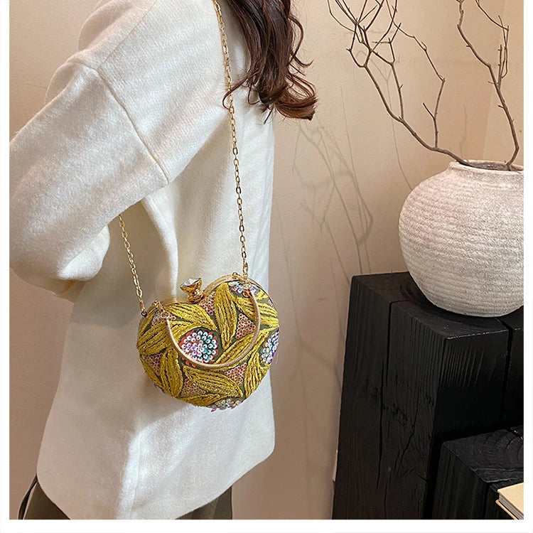 Luxury Gold Clutch Bags for Women 2025 Party Bags Evening Purse Designer Crossbody Bag New in Handbag Ladies hand bag sac femme