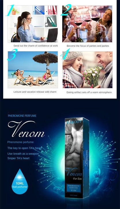 10ml Perfume for Men Women Ball Perfume Women Pheromone Men'S Essential Oil Perfume Attracts The Opposite Sex Lasting Fragrance - Badiee Stylez