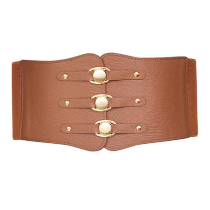 11cm Elastic Wide Corset Belts For Women Waist Plus Size Belt Female Dress Waistband Big Stretch Cummerbunds Clothes Accessory camel 11cmX65cm