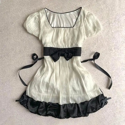 Y2k Clothes White Mini Dress Woman Clothing Gothic Dress Harajuku Party Dresses Graphic Rock Punk Goth Emo Short Women's Summer Lavender