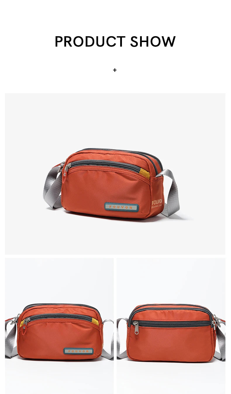 Fouvor Women Shoulder Bag Trend 2025 Nylon Small Crossbody Bag Fashion Sports Waterproof High End Messenger Bags Ladies 2587-19