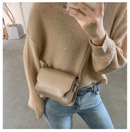 Mini Crossbody Bag for Women PU Leather Shoulder Bags Luxury Designer Handbag Fashion Female Messenger Small Square Pocket