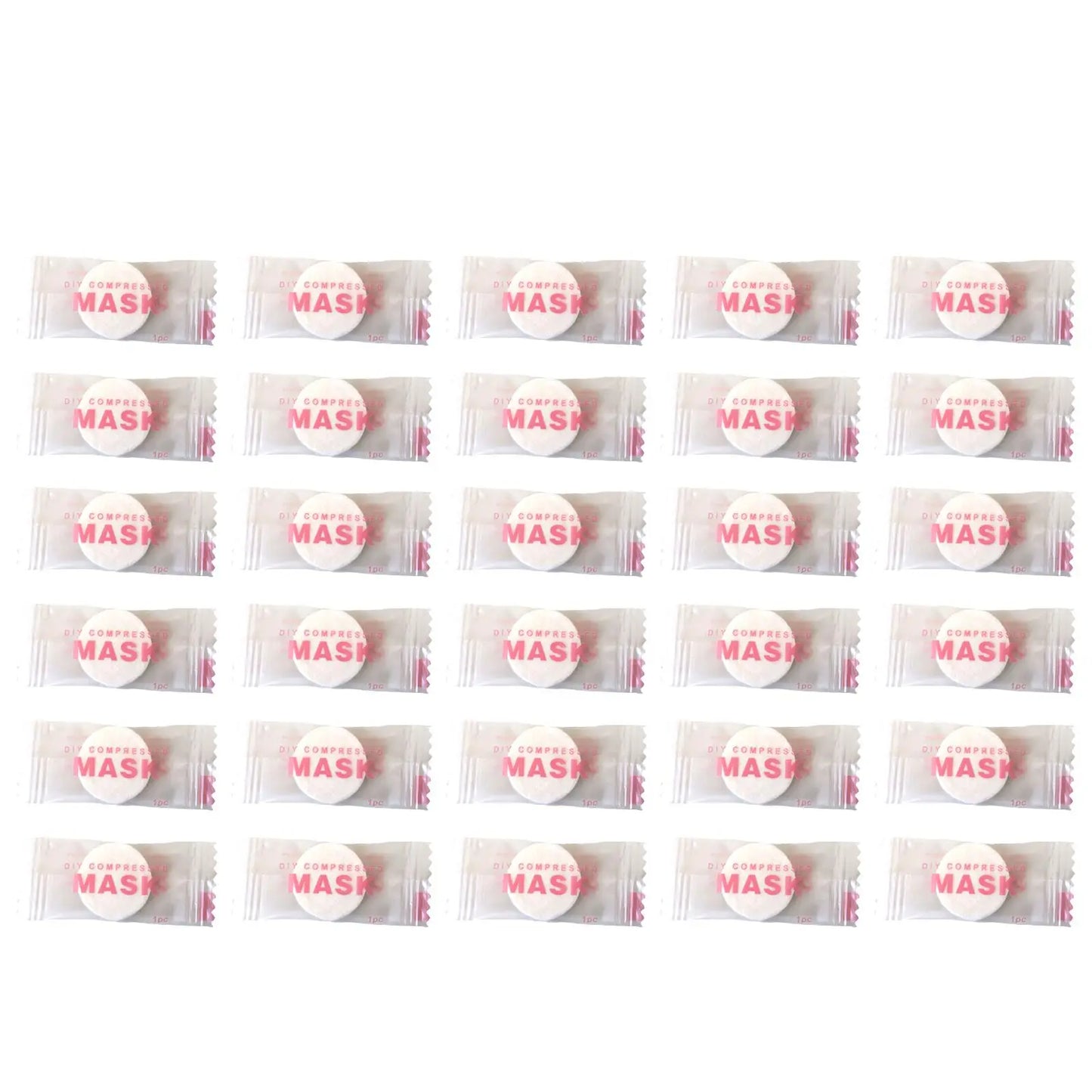 NEW High-end 30/50PCS Disposable Compressed Facial Mask Portable Non-woven Face Mask Facial Towel Coin Cotton Wrapped Tissues