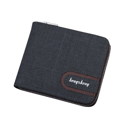 Short Men Wallets Slim Classic Coin Pocket Photo Holder Small Male Wallet Print Quality Card Holder Canvas Men Purses