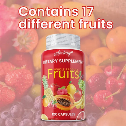 Fruit Capsules Vitamin Supplements Vegetarianism Help Boost Immunity Improve Gastrointestinal Function