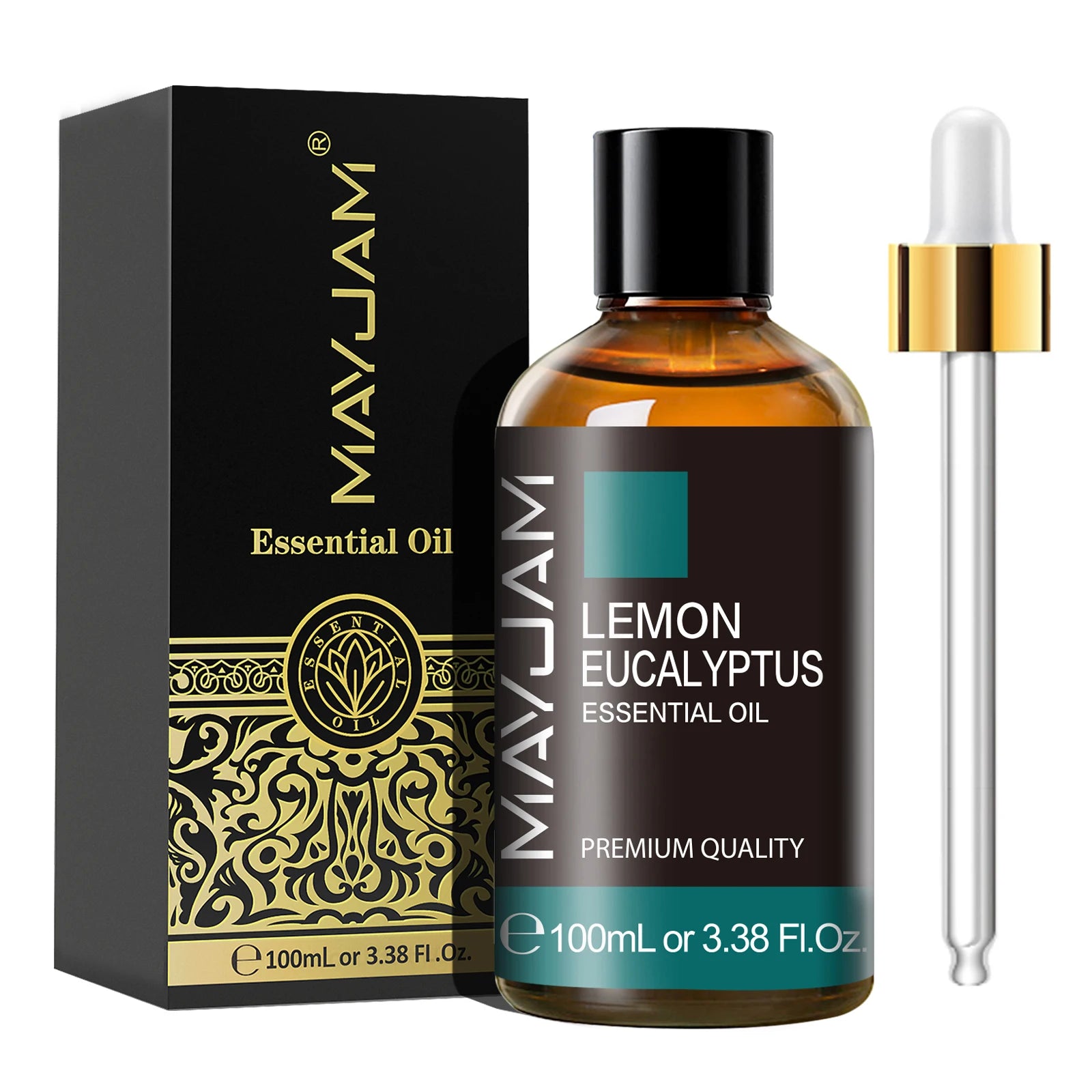 MAYJAM 1PCS 100ML Essential Oil with Dropper Sandalwood Lavender Eucalyptus Vanilla Aroma Oil For Humidifier Scent Candle Burner - Badiee Stylez