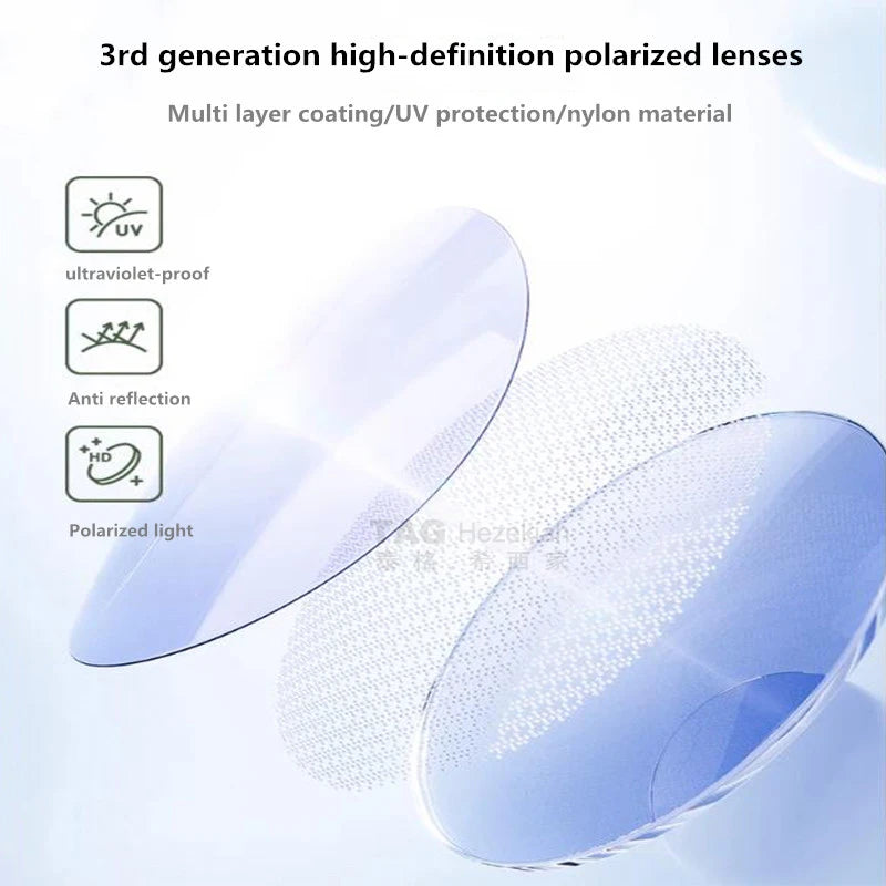 TAG Hezekiah luxury Brand vintage Polarized Sunglasses Men Women Retro round Driving Sun glasses Fashion UV400 acetate Sunglass