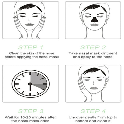 Blackhead Remover Mask Bamboo Charcoal Shrink Pores Acne Black Head Removal Cream Nose Cleansing Black Peel Off Masks Skin Care