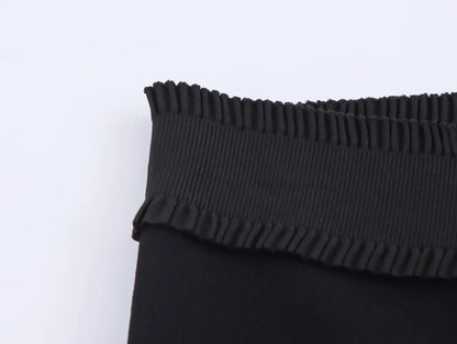 HH Women 2-Piece Set Elasticity Neck Halter Button Design Sleeveless Backless Sexy Top+Casual Elastic Waist Slim Long Pant Badiee Stylez