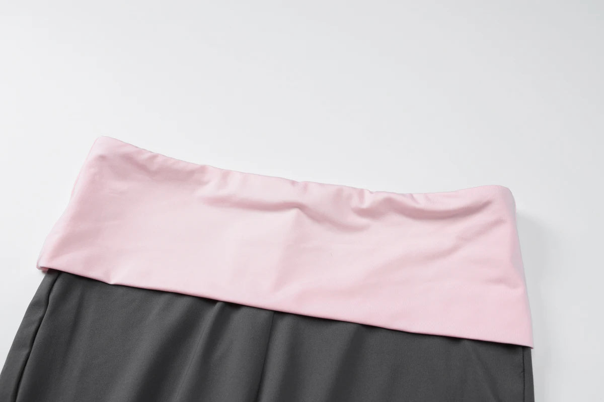 Dulzura Women’S Sexy Casual 2 Piece Pants Set Long Sleeve Letter Print Bodycon Crop Top And Flare Pants Matching Set Streetwear