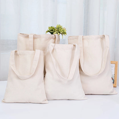 ISKYBOB Large Capacity Canvas Shoulder Bag Handbag Folding Eco Cotton Tote Bags Reusable DIY Painted Shopping Bag Grocery Bag