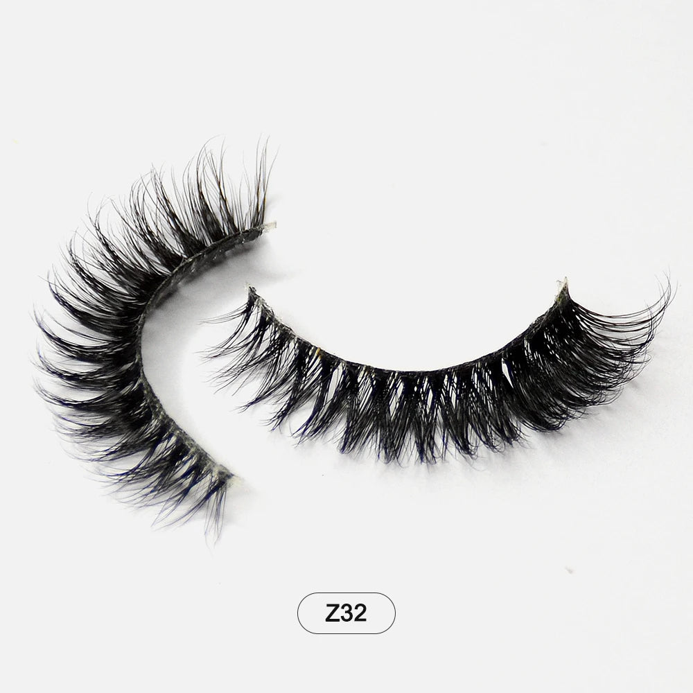 Dropshiping Makeup Mink Lashes Fluffy Soft Full Fake Eyelashes Natural False Eyelashes Wispy Lash Extension Z32 CHINA