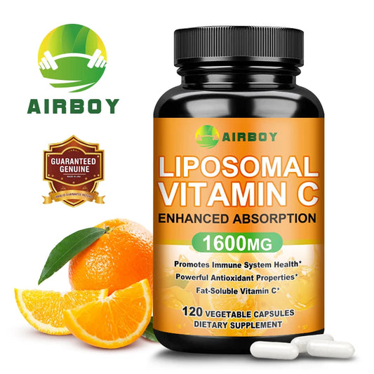Liposomal Vitamin C Capsules - Improves Skin, Promotes Collagen Production, Support Immune System and Skin Health