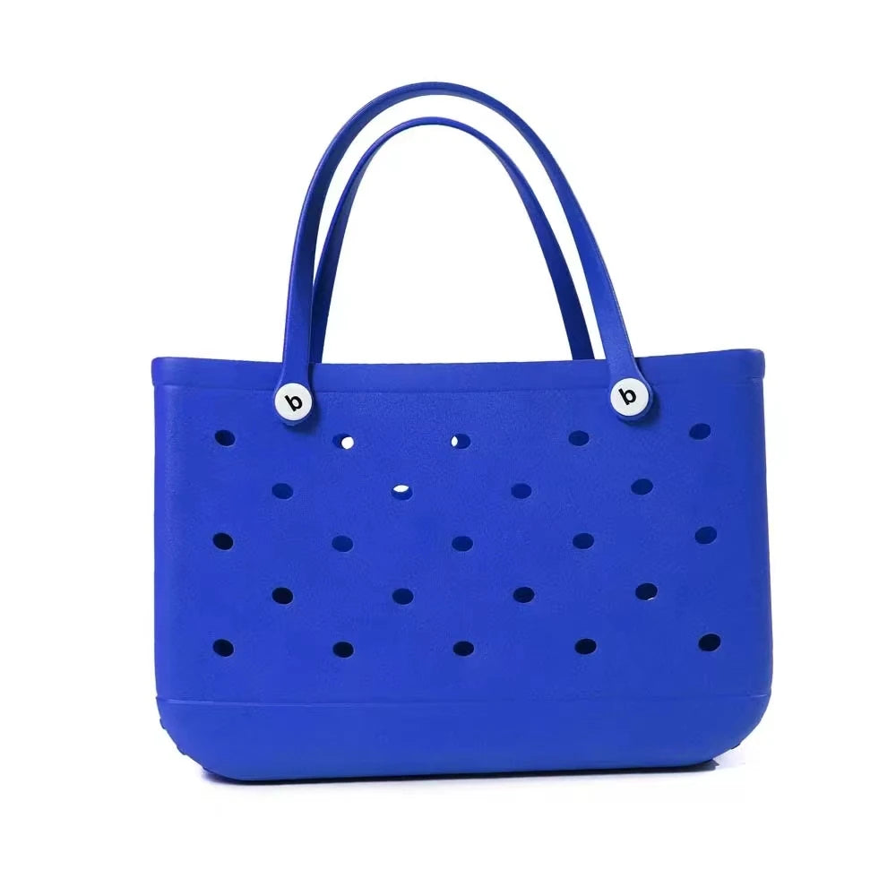 XL Eva Beach Boggs Bag Waterproof Extra Large Tote Bag Beach Basket Women Picnic Handbag 48cm XL Tote Bag Rubber shopping Bags Blue XL