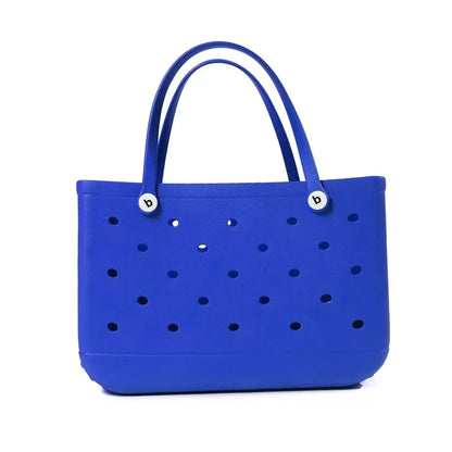 XL Eva Beach Boggs Bag Waterproof Extra Large Tote Bag Beach Basket Women Picnic Handbag 48cm XL Tote Bag Rubber shopping Bags Blue XL