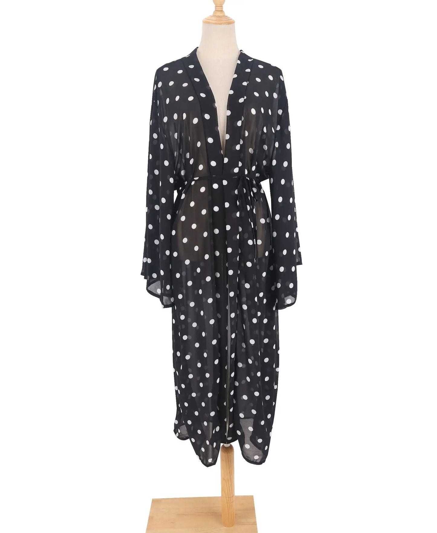 Plus Size Women Chiffon Beach Bikini Cover Up Kimono Cardigan Bathing Suit