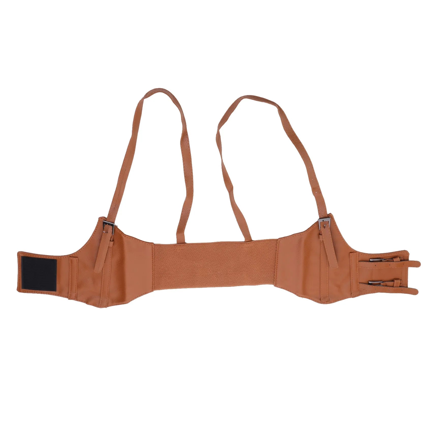 Women's Waist Belt Underbust Corset PU Leather Adjustable Punk Cummerbund Corset Wide Belts Dress Costume Waistband Cincher 1PC