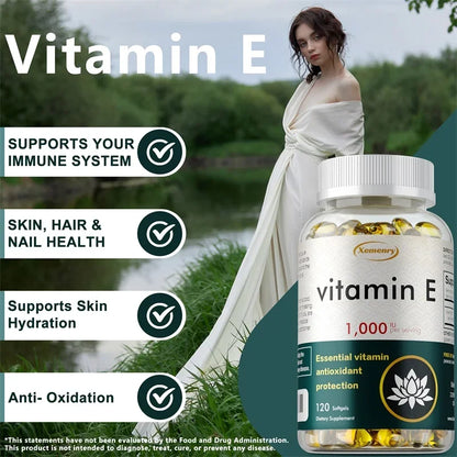 Vitamin E - Improve Skin Roughness, Anti-aging, Remove Acne Marks, Whiten, Enhance Immunity