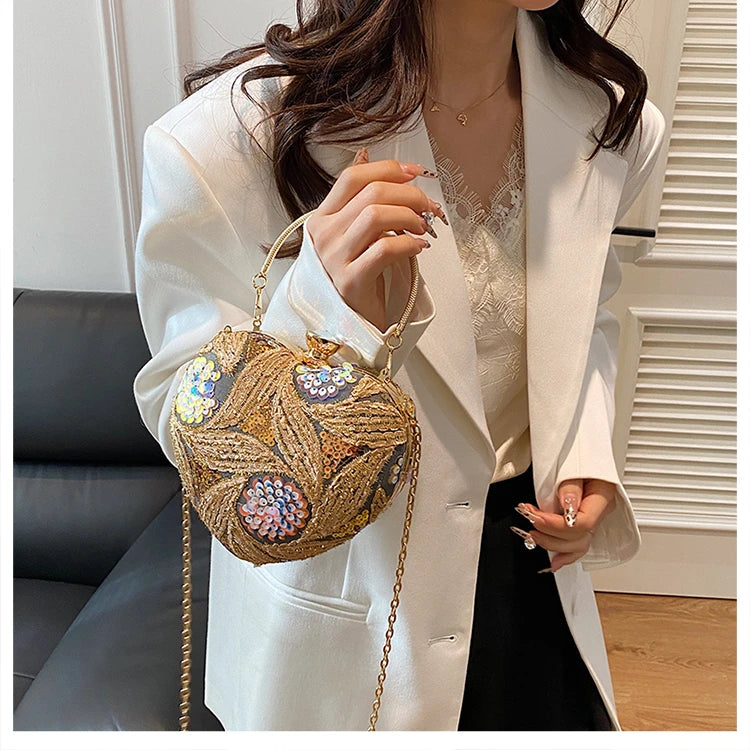 Luxury Gold Clutch Bags for Women 2025 Party Bags Evening Purse Designer Crossbody Bag New in Handbag Ladies hand bag sac femme